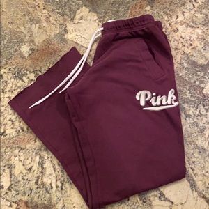 Victoria Secret Pink Sweatpants - Maroon